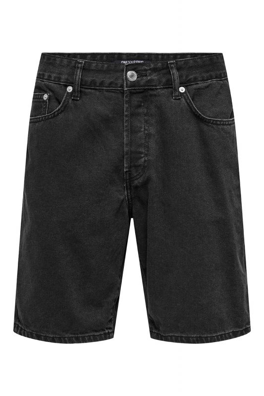 Denim shorts ONLY & SONS 22032930-Black