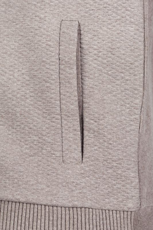 Sweater with zip MCL 40450-KAHVEMELANJ