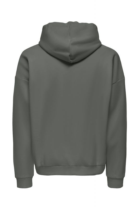 Zip up Hoodie ONLY & SONS 22034545-Castor-Gray