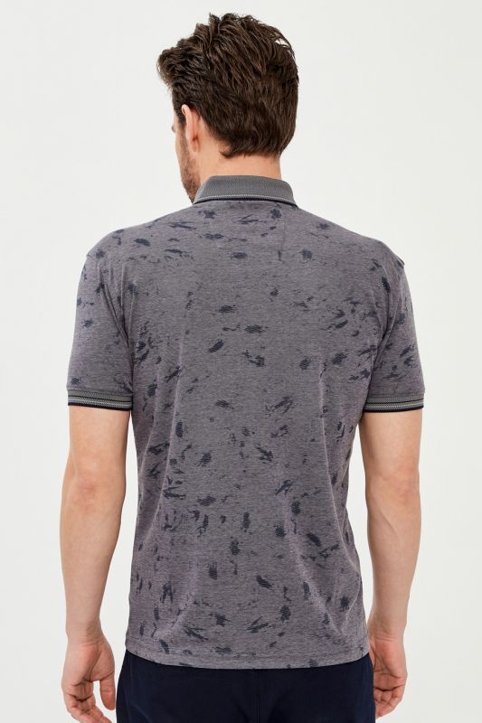 Polo shirt MCL 39076-LACIVERT-GRI