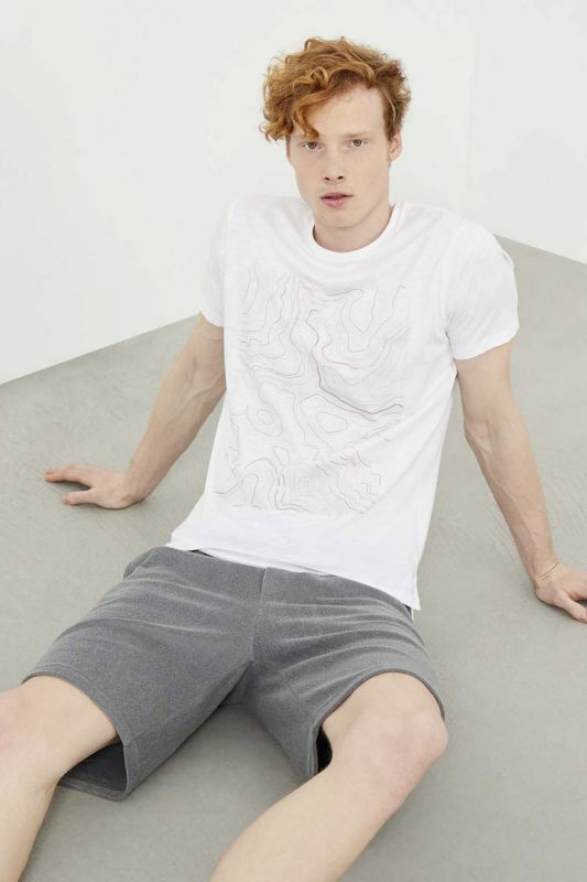 T-shirt XINT 501845-BEYAZ