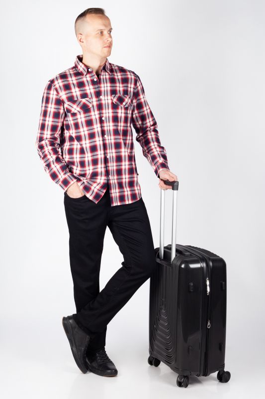 Travel suitcase PIERRE CARDIN PP44-LEE08-NERO-M