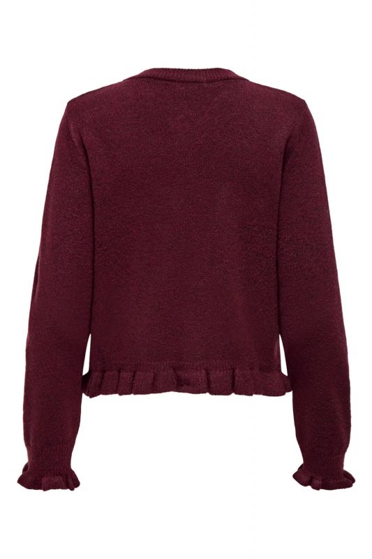 Cardigan JACQUELINE DE YONG 15363485-Maroon-Banner
