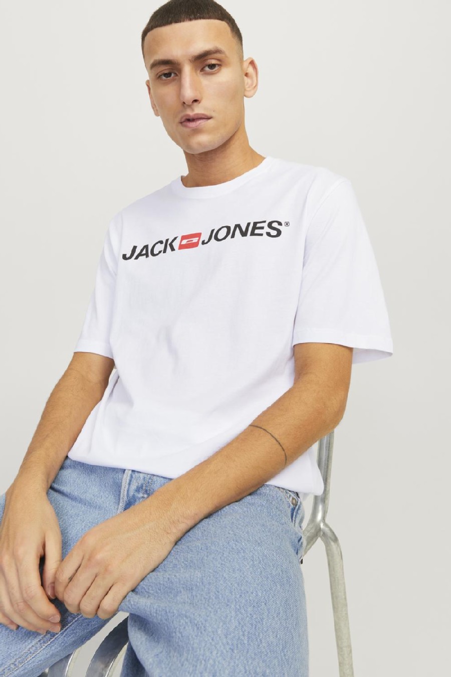 T-paita JACK & JONES 12137126-White