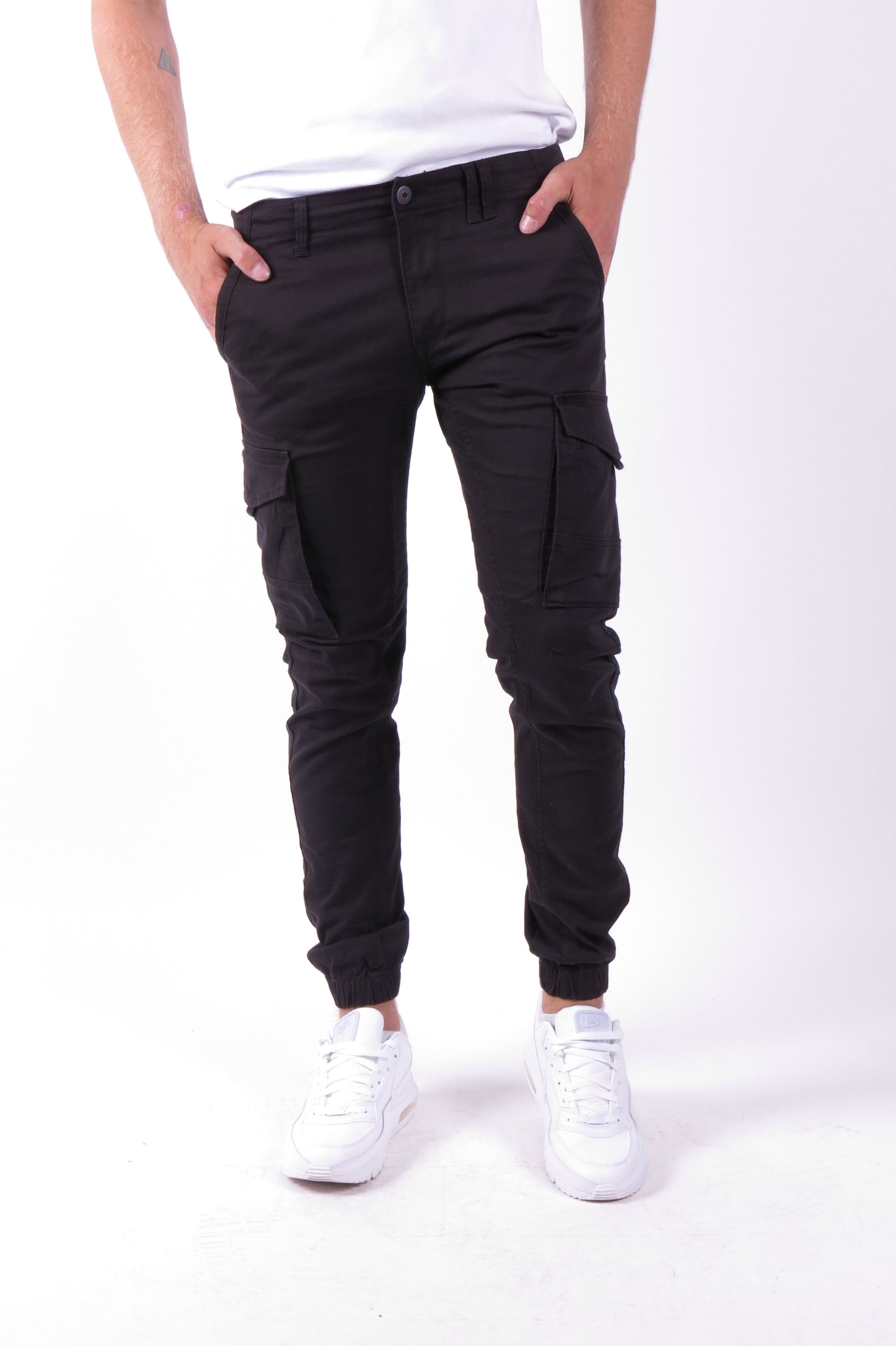 Cargo housut JACK & JONES 12139912-Black