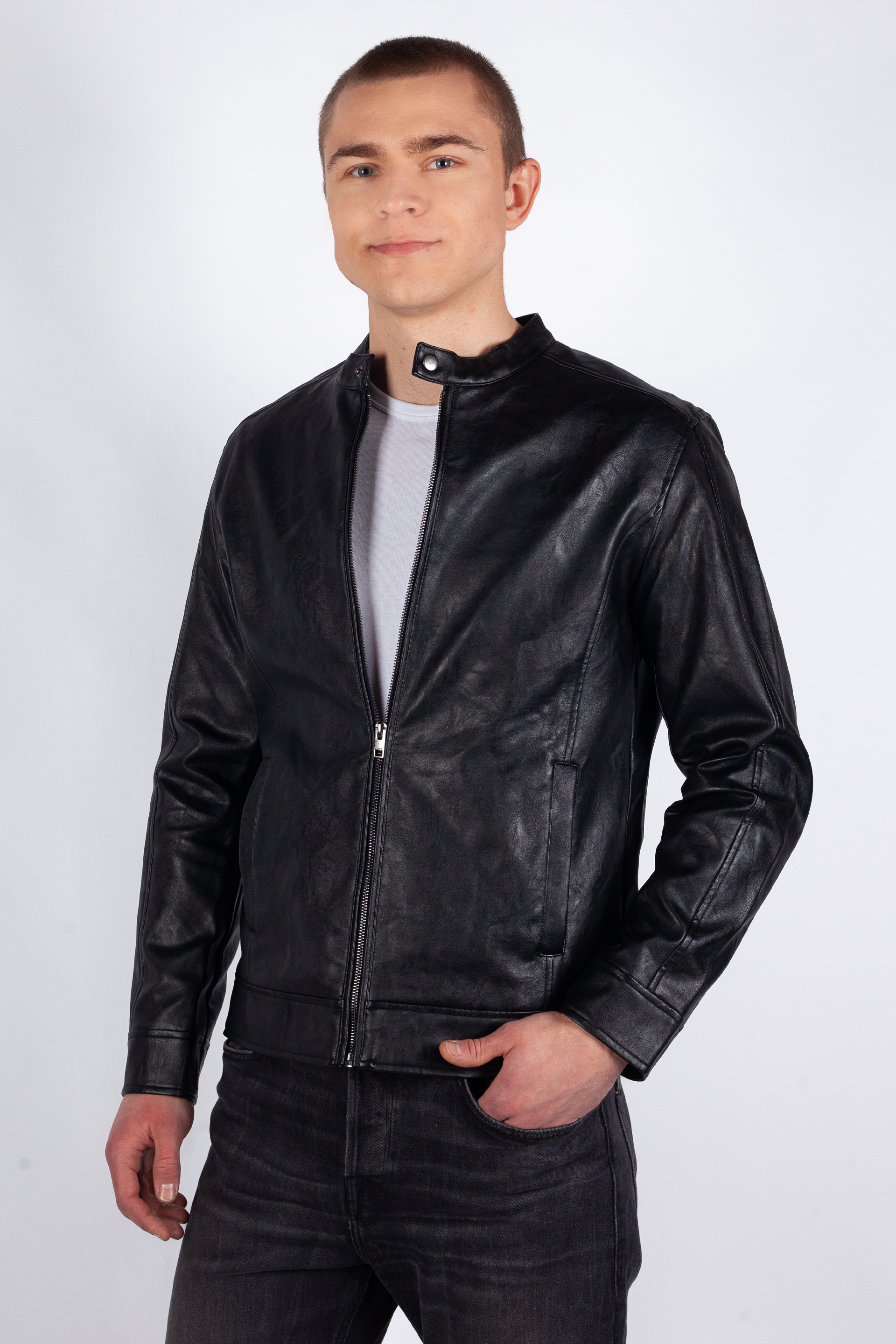 Nahkatakki JACK & JONES 12250492-Black