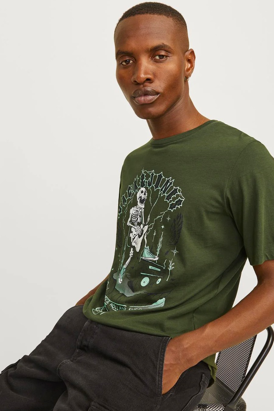 T-paita JACK & JONES 12256782-Kombu-Green-B