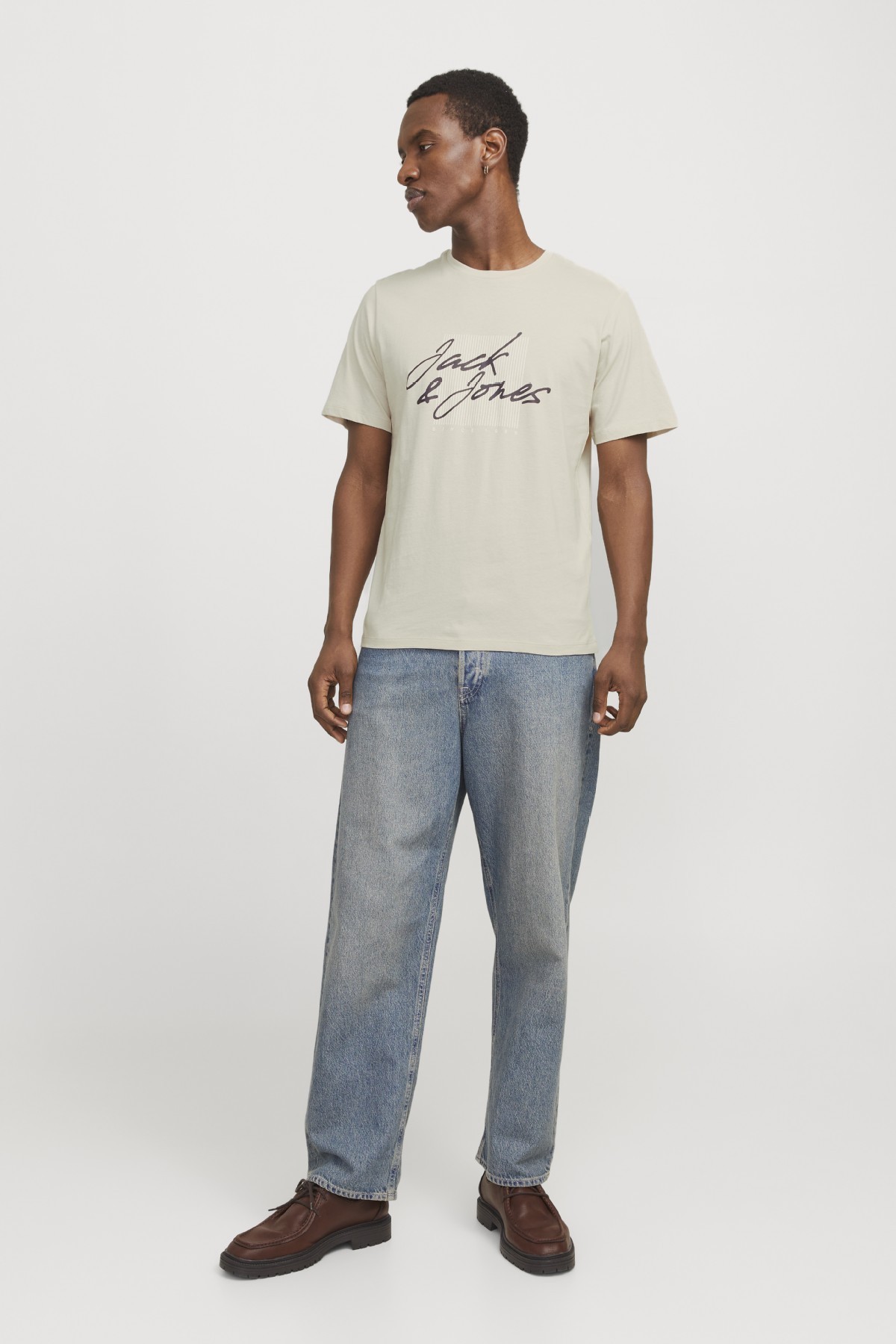 T-paita JACK & JONES 12272156-Moonbeam