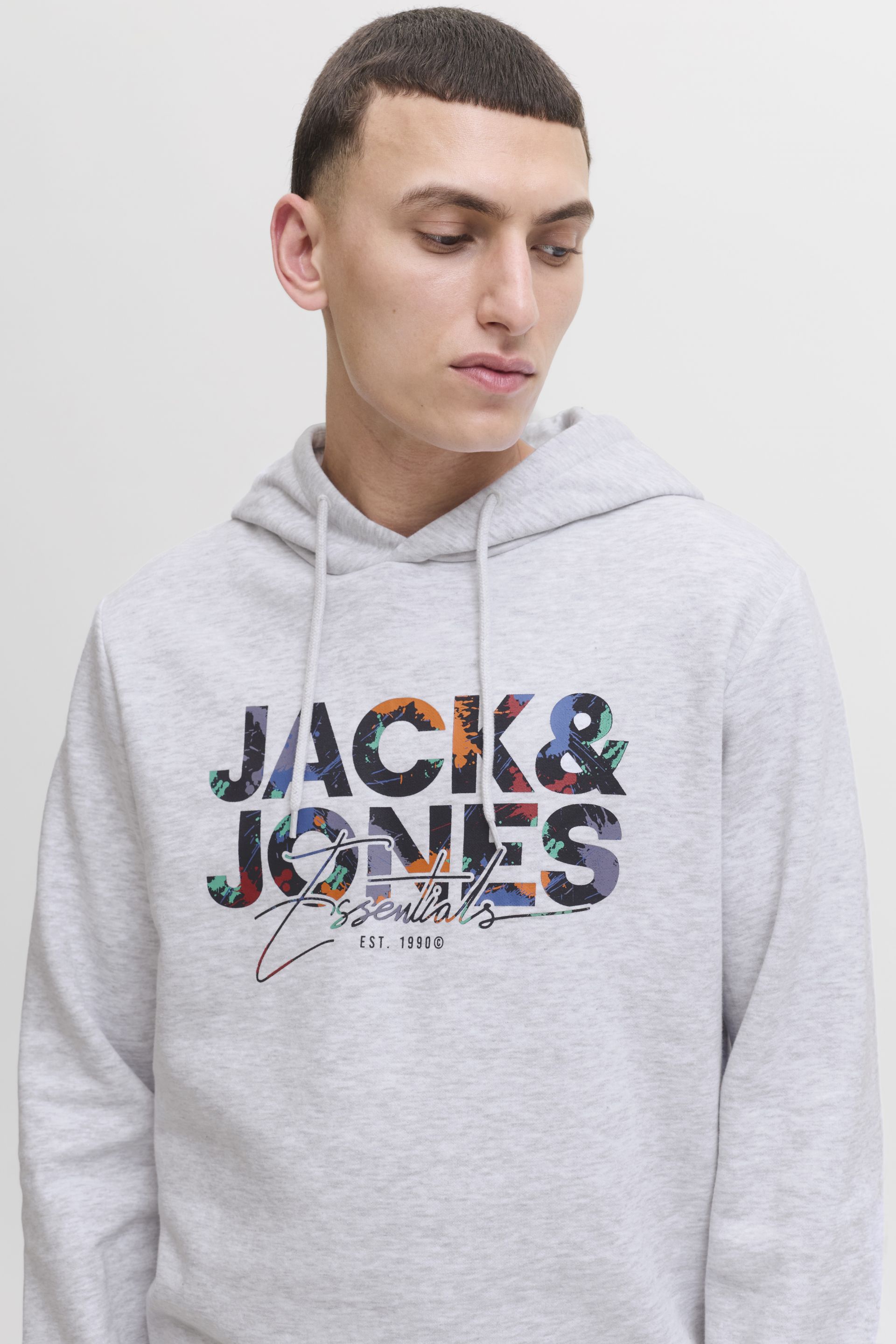 Huppari JACK & JONES 12279119-White-Melange