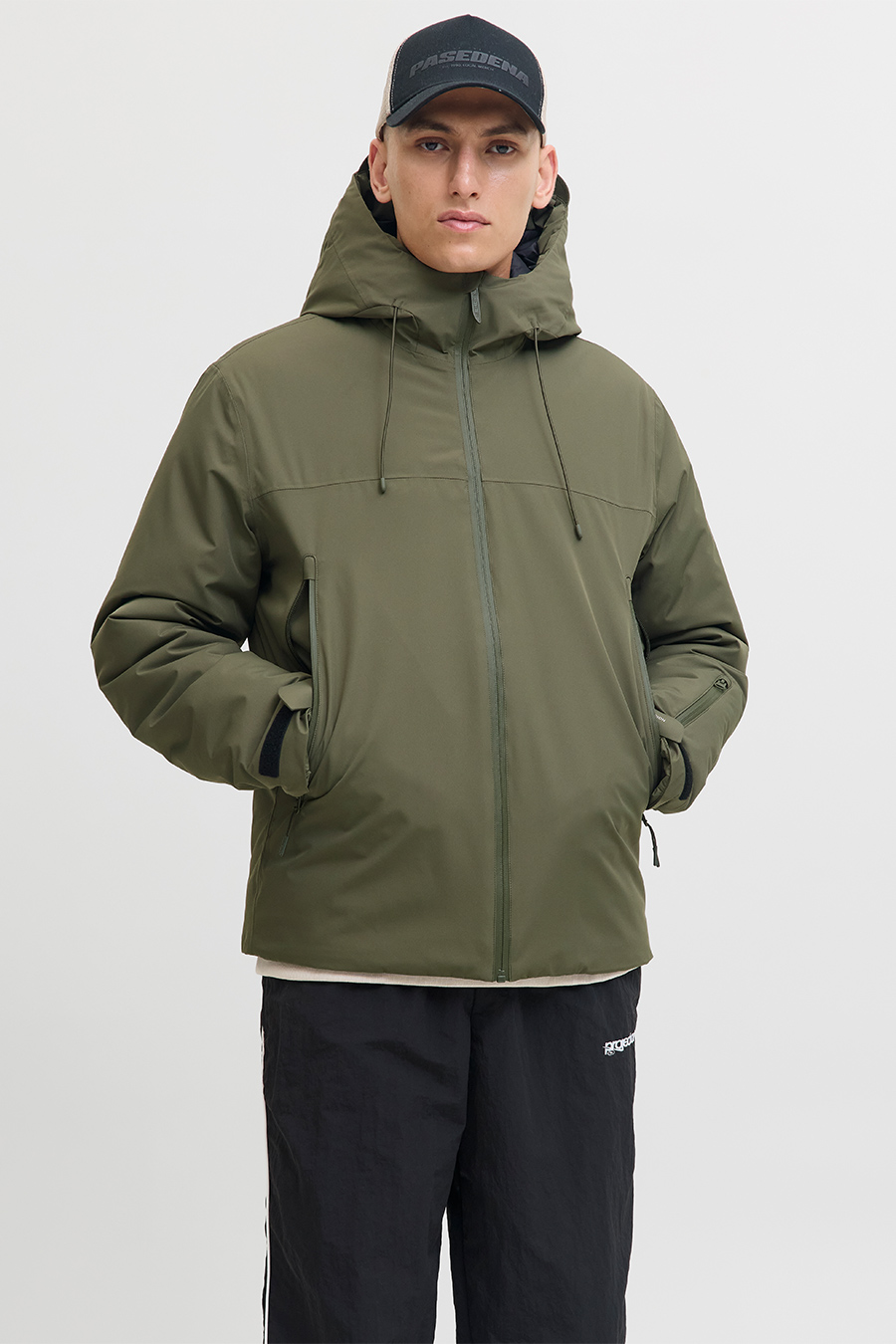 Talvitakki JACK & JONES 12283166-Grape-Leaf
