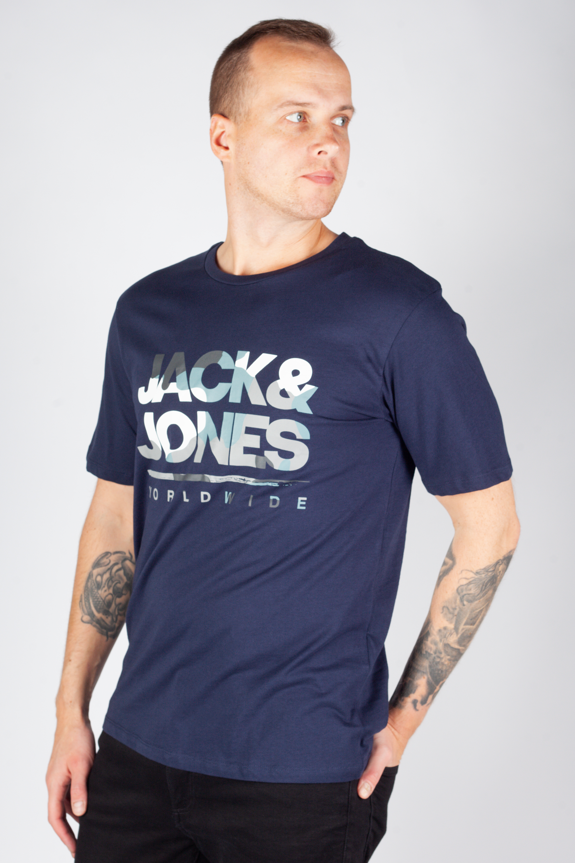 T-paita JACK & JONES 12287689-Navy-Blazer