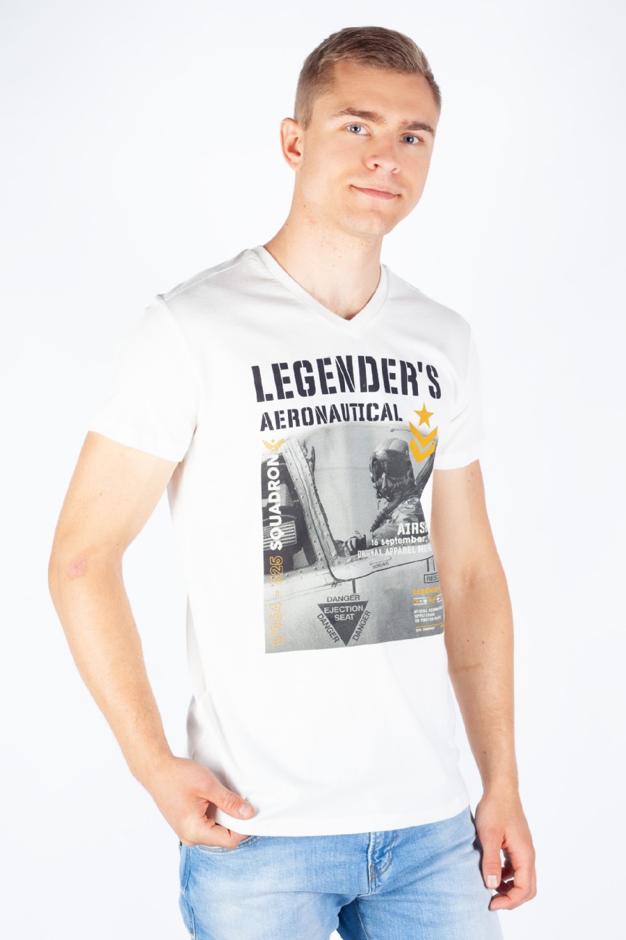 T-paita LEGENDERS HERRISSON-OFF-WHITE
