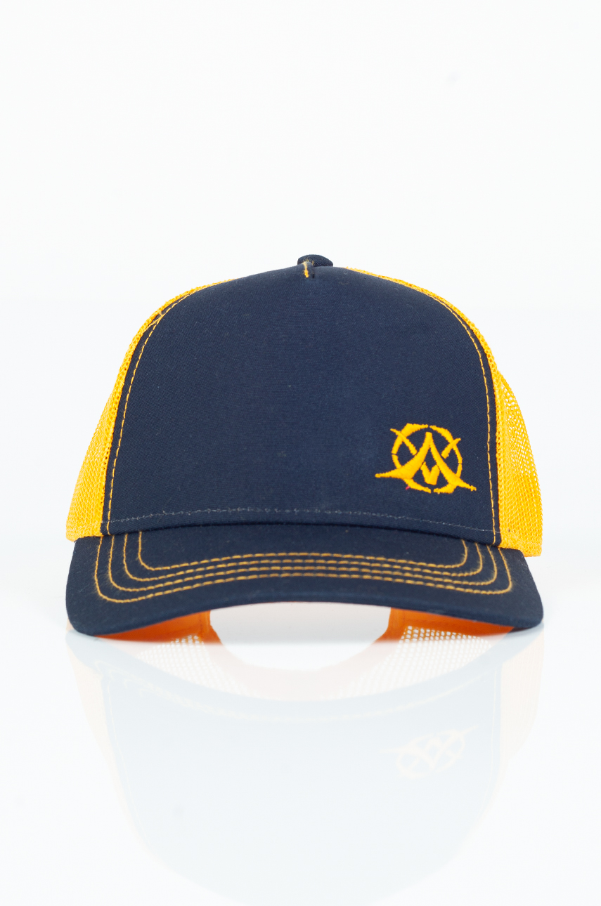Hattu X JEANS RAPPER-NAVY-YELLOW