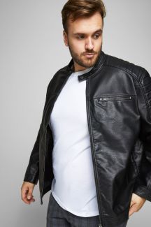 Nahkatakki JACK & JONES 12172908-Black