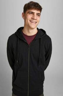 Vetoketjullinen huppari JACK & JONES 12181901-Black