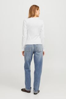 Pitkähihainen T-paita JJXX 12258414-Bright-White