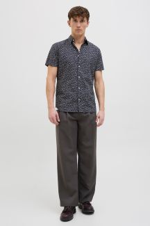 Pellava paita JACK & JONES 12274951-Night-Sky