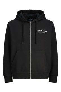 Vetoketjullinen huppari JACK & JONES 12277621-Black