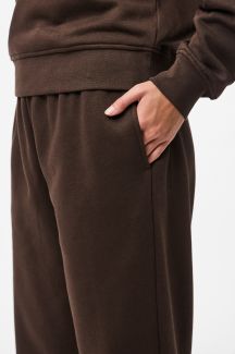 Kangashousut PIECES 17156301-Hot-Fudge