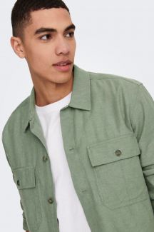 Pellava paita ONLY & SONS 22019758-Swamp