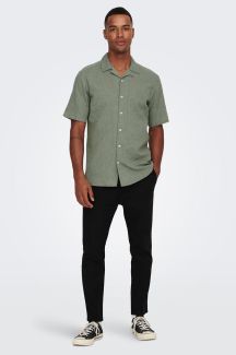 Pellava paita ONLY & SONS 22025116-Swamp