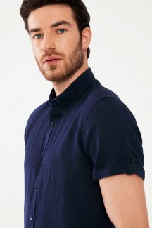 Pellava paita MCL 32491-LACIVERT