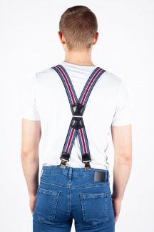 Henkselit X JEANS DMAX40-MIX-BLUE-RED