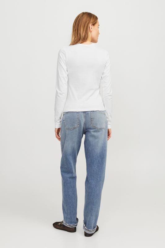 Pitkähihainen T-paita JJXX 12258414-Bright-White