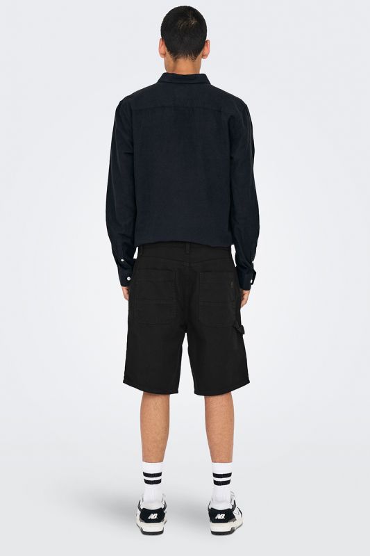 Kangasshortsit ONLY & SONS 22030223-Black