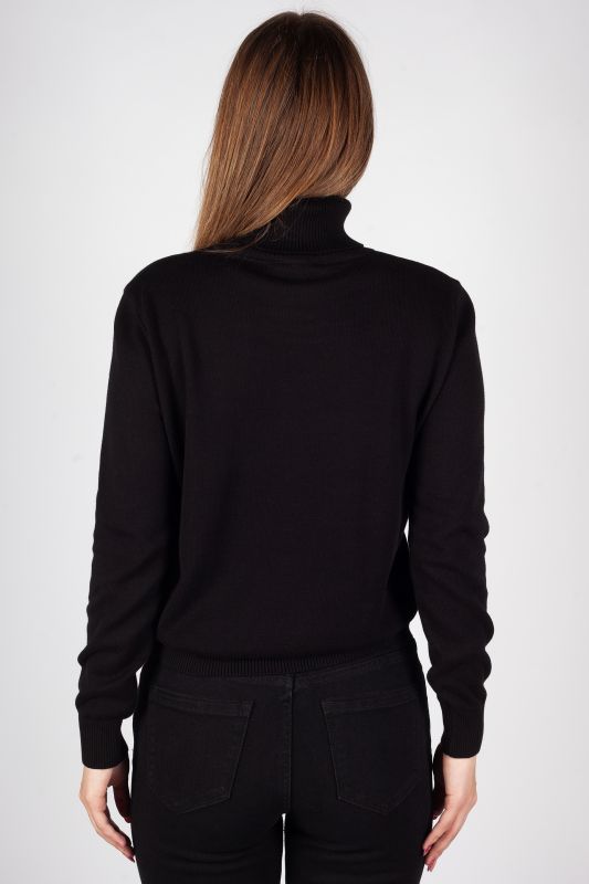 Korkea kaulus villapaita XINT 851119-SIYAH