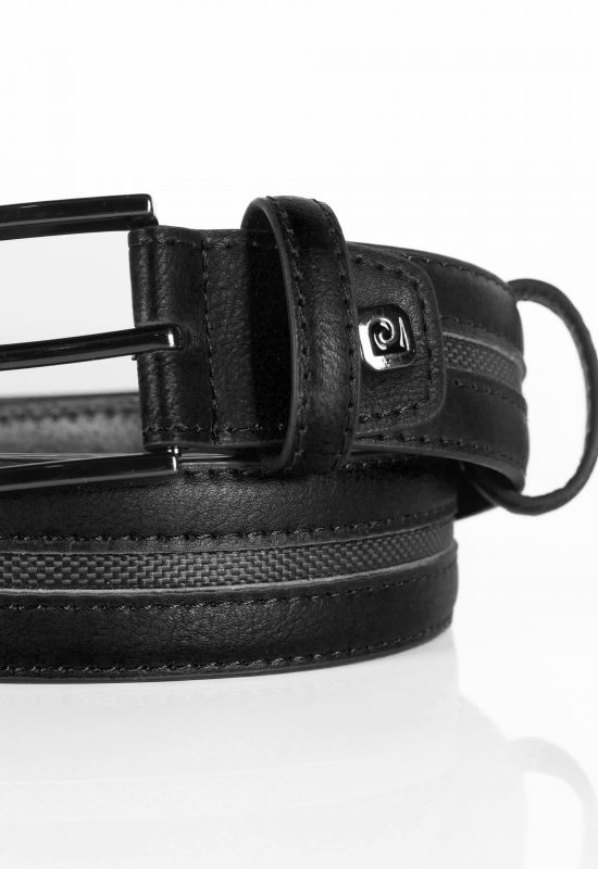 Nahkainen vyö PIERRE CARDIN PC-3346-GG25-NERO