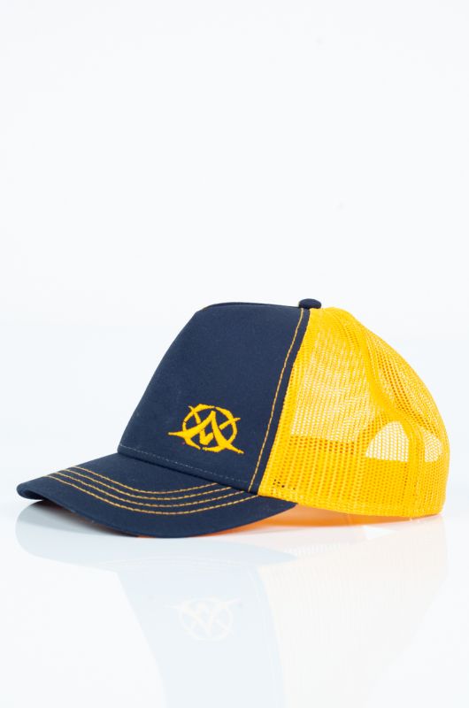 Hattu X JEANS RAPPER-NAVY-YELLOW