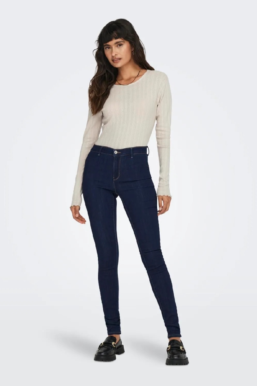 Marškinėliai ilg. rankovėmis ONLY 15291987-Pumice-Stone