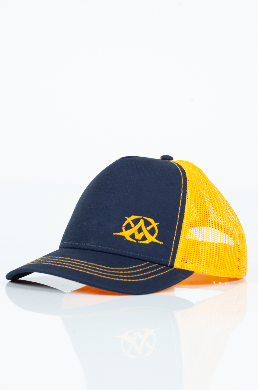 Kepurė X JEANS RAPPER-NAVY-YELLOW