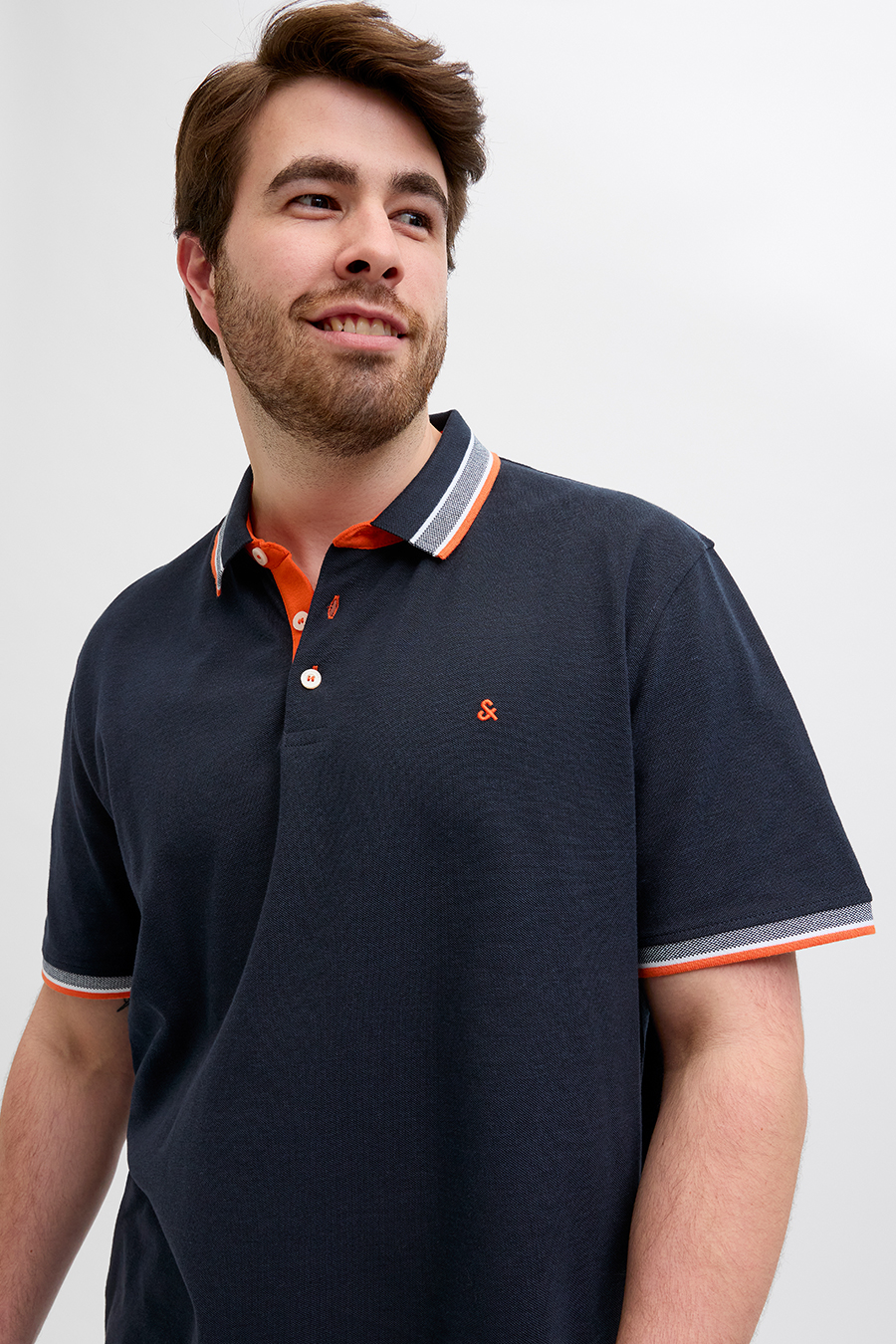 Polo marškinėliai JACK & JONES 12143859-Black-Navy-NEO