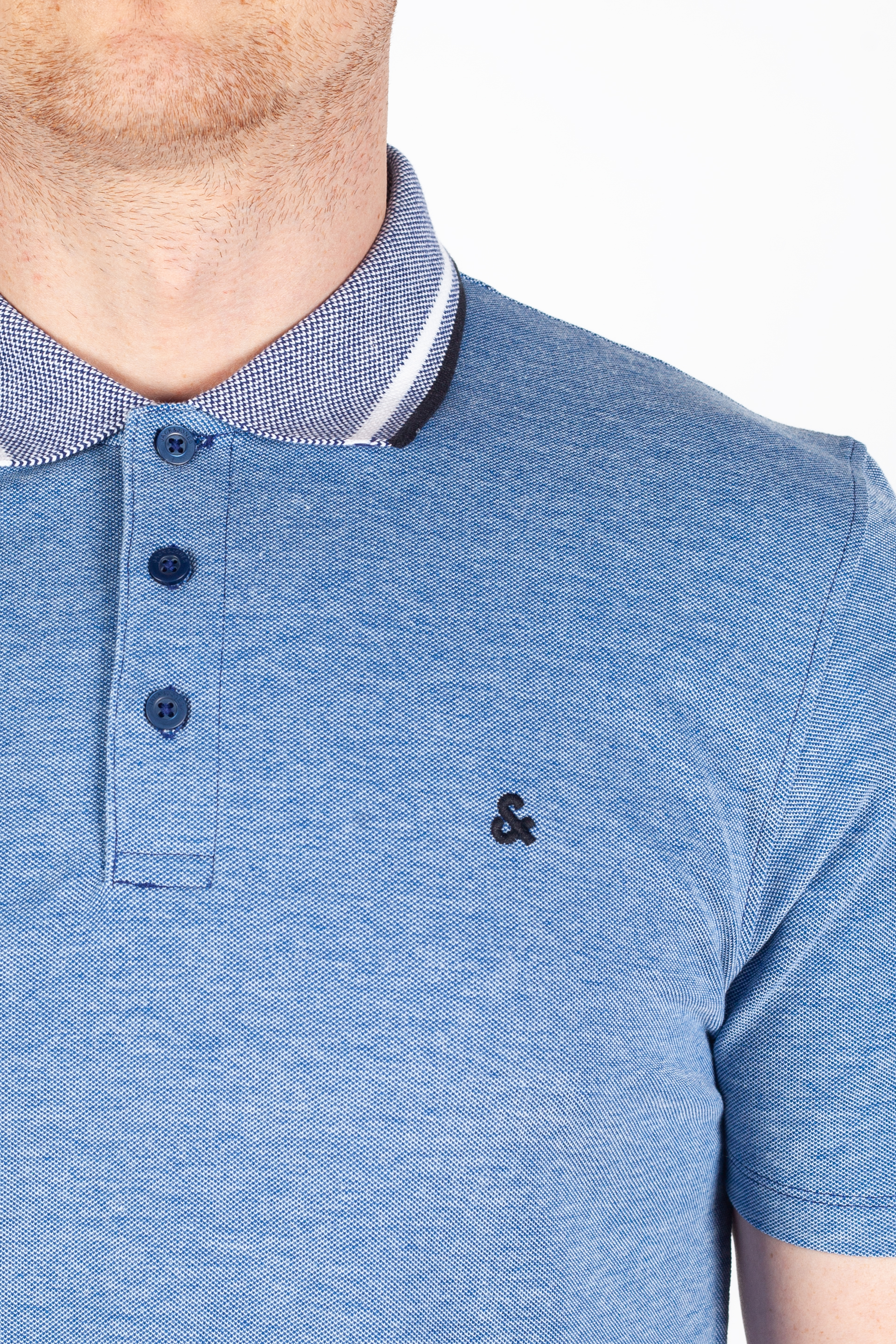 Polo marškinėliai JACK & JONES 12175007-Blue-Depths