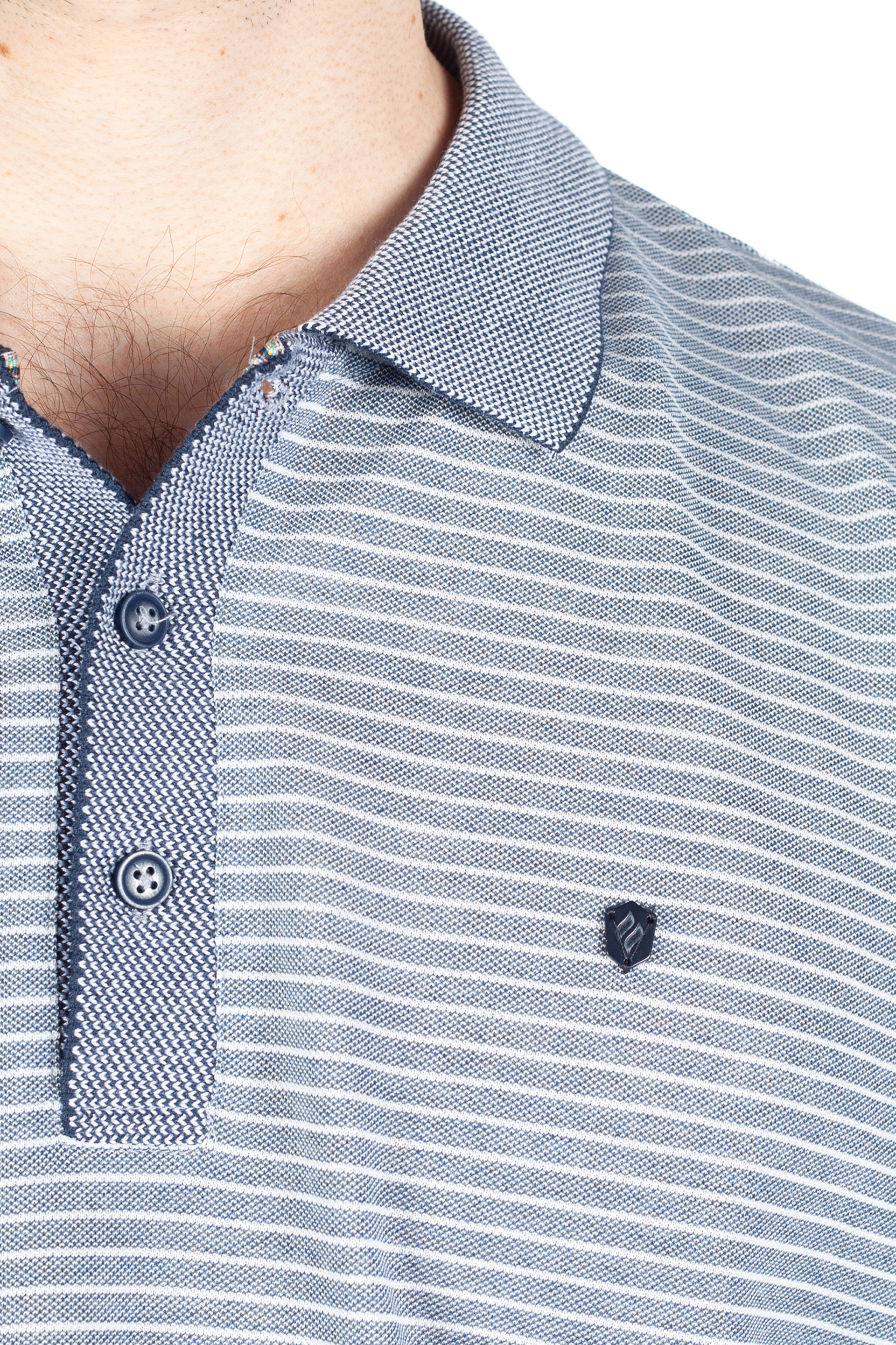 Polo marškinėliai MCL 39934-INDIGOMELANJ