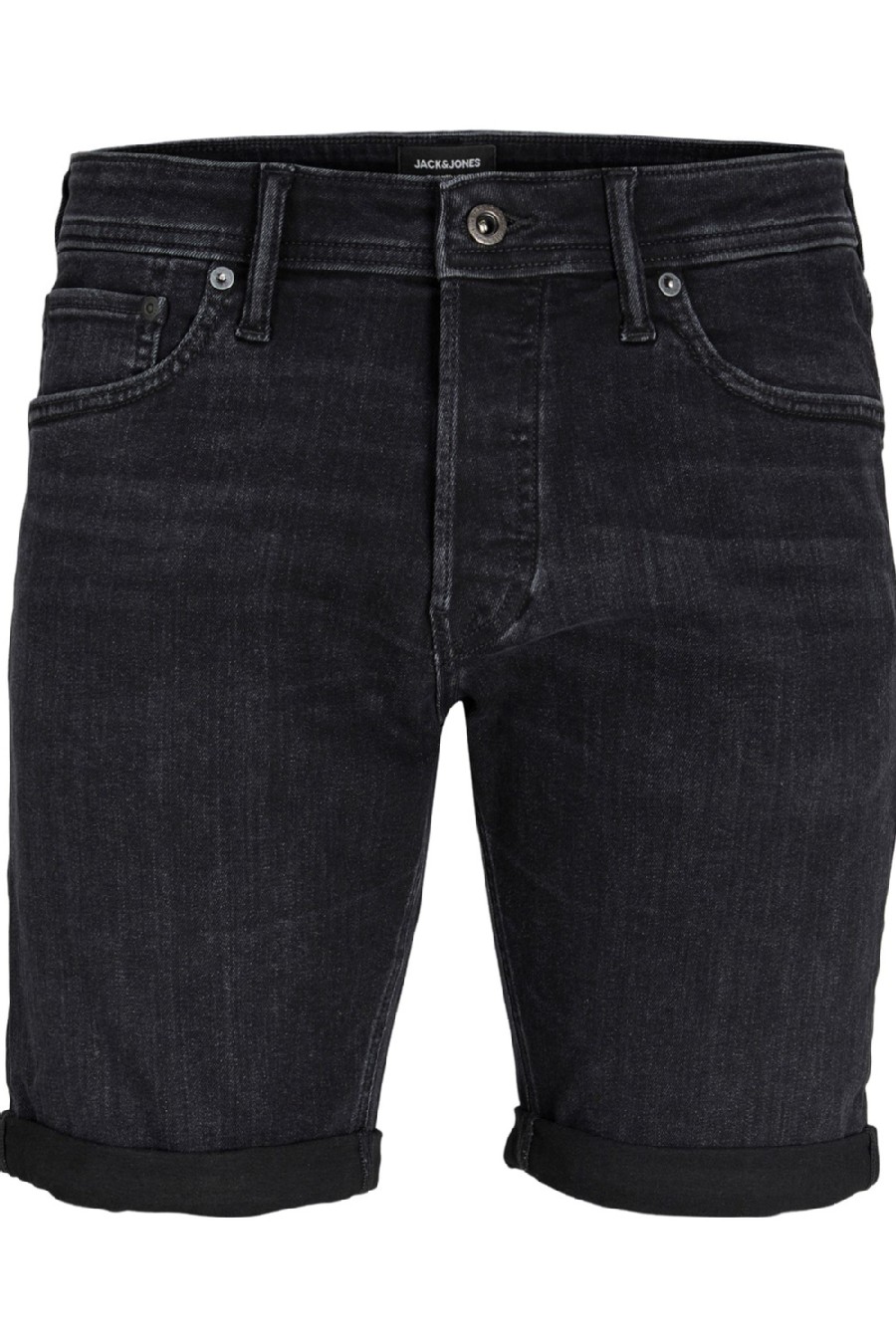 Džinsiniai šortai JACK & JONES 12228278-Black-Denim