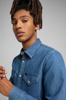 Džinsiniai marškiniai LEE L69HKXLR