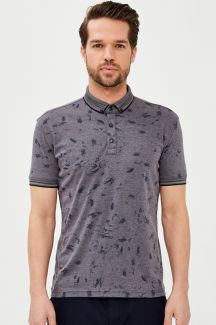 Polo marškinėliai MCL 39076-LACIVERT-GRI