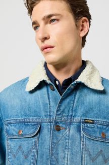 Džinsinė striukė su pamušalu WRANGLER 112357271