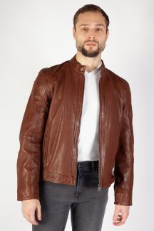 Odinė striukė GIPSY GMDuuk-LAGAV-cognac