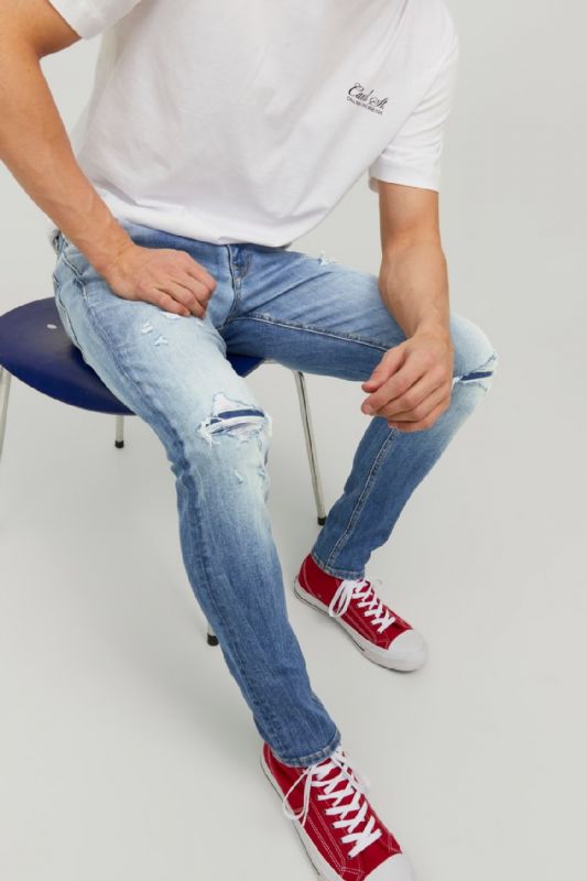 Džinsai JACK & JONES 12229197-Blue-Denim