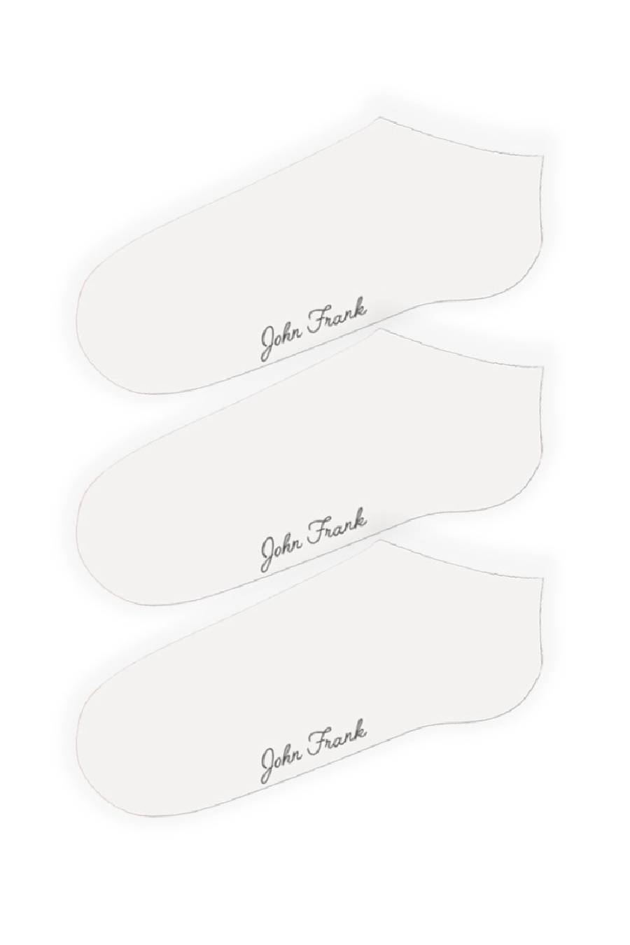 Zeķes JOHN FRANK WJF3SS19-01-WHITE