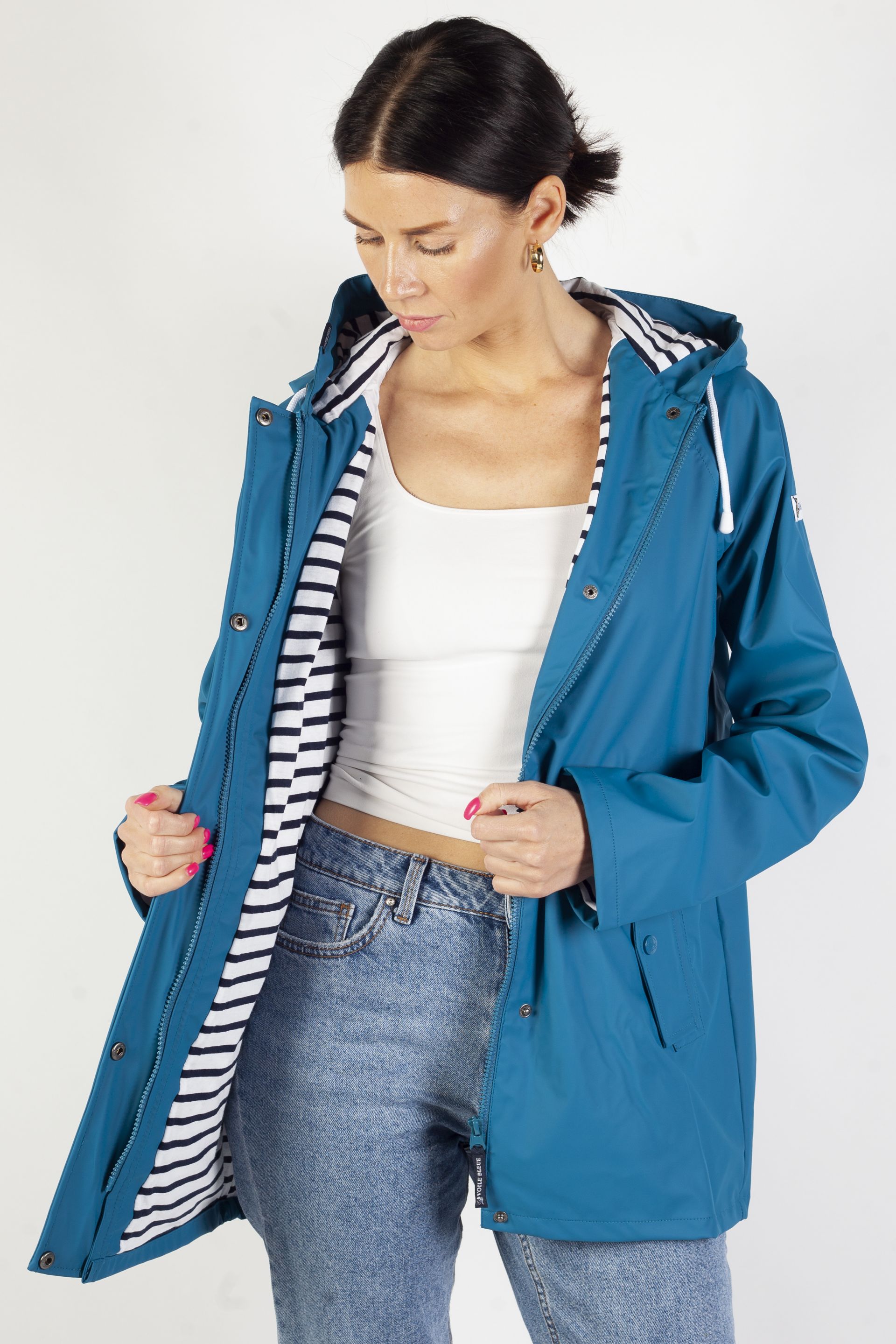 Lietusmētelis VOILE BLEUE BANDOL-EMERALD