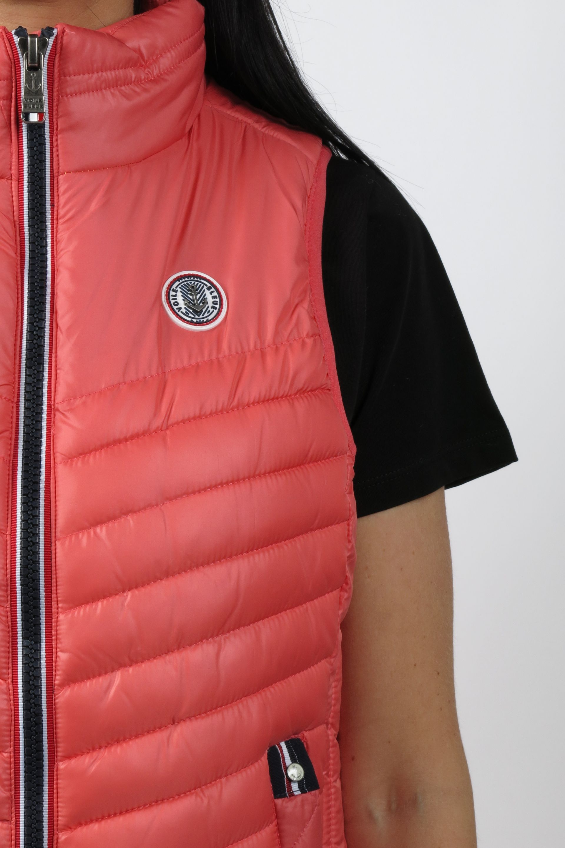 Veste VOILE BLEUE ARETHA-CORAIL