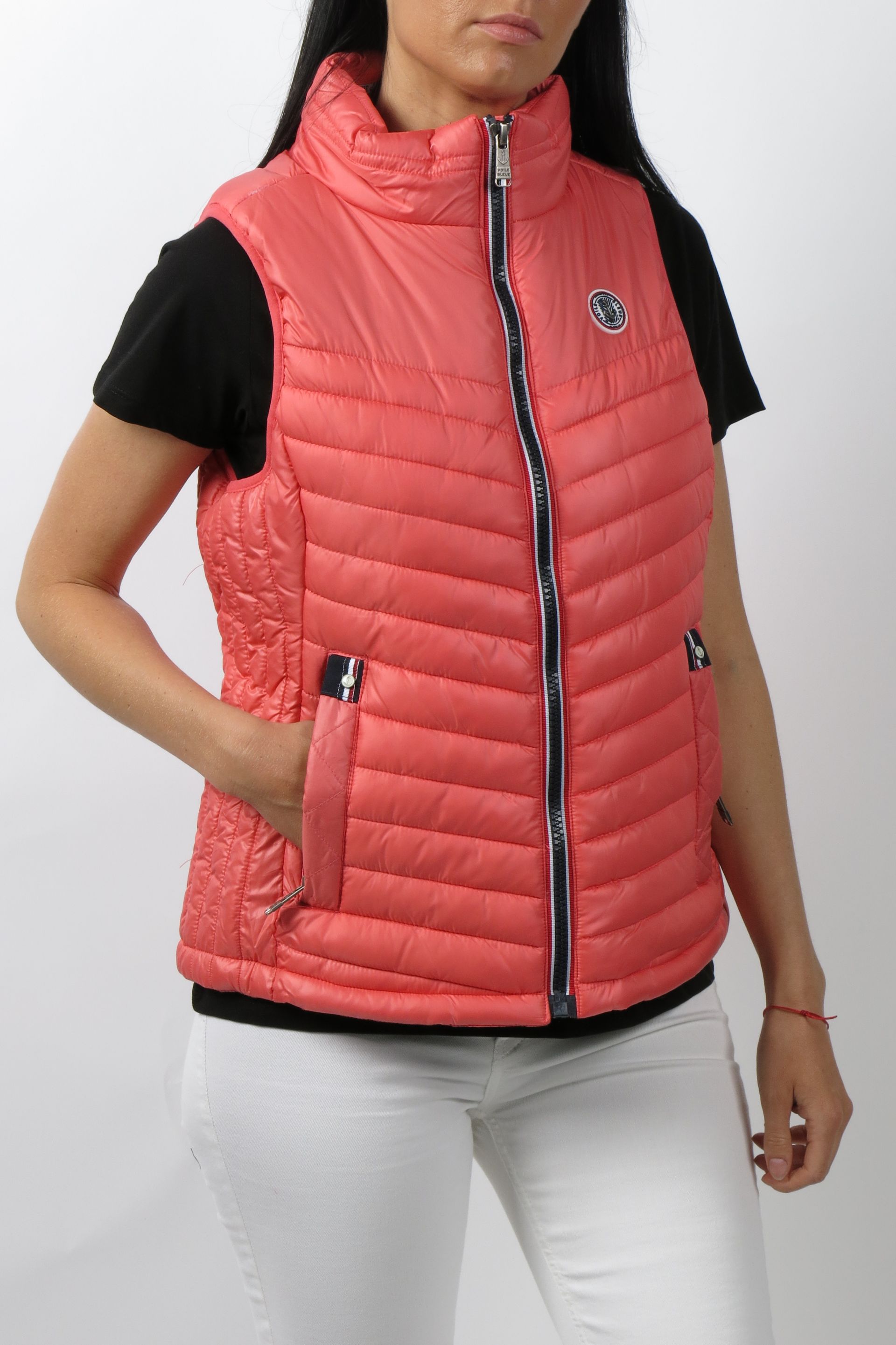 Veste VOILE BLEUE ARETHA-CORAIL