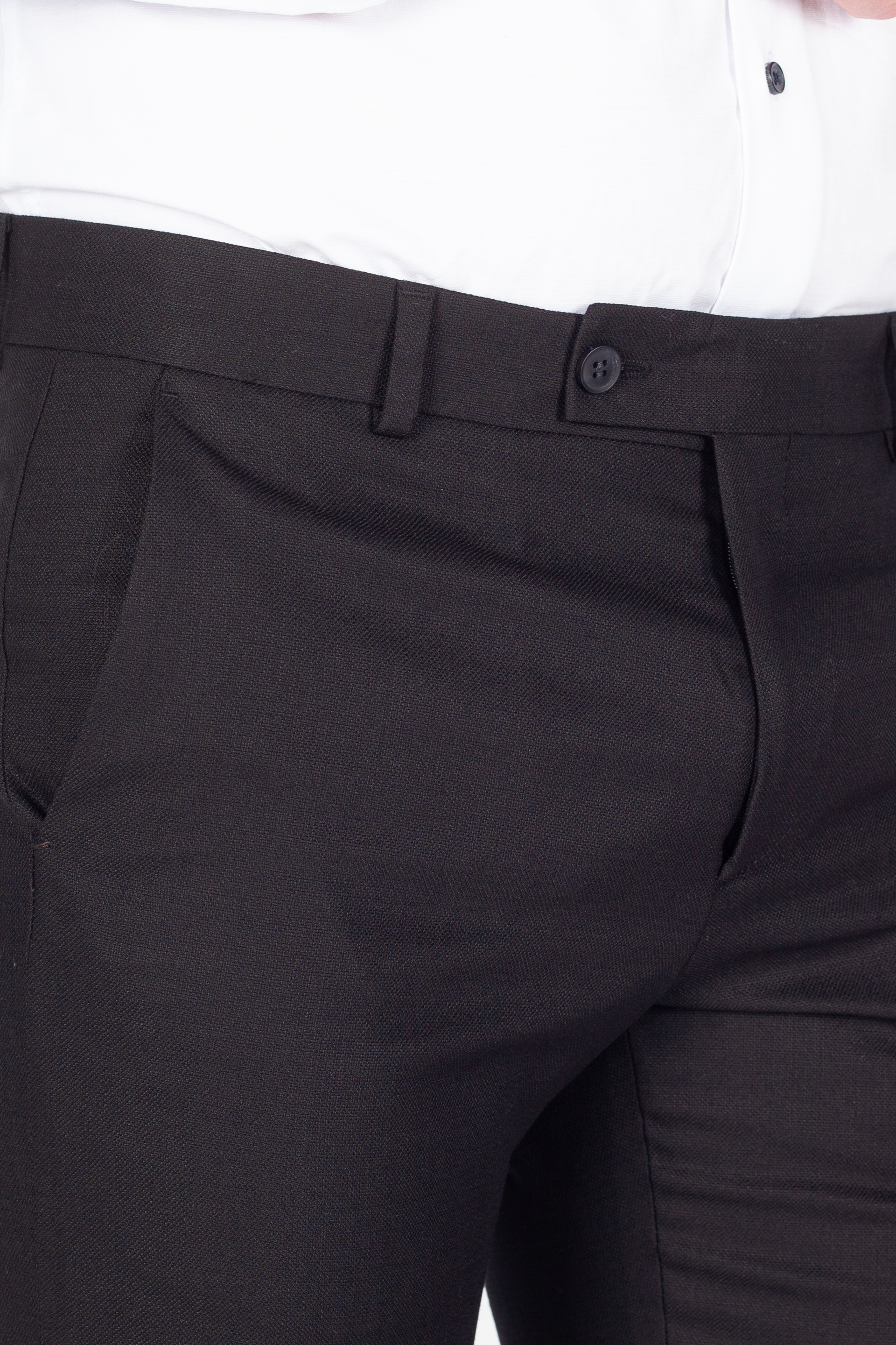 Klasiskās bikses FRAPPOLI 6211-VENUS-SIYAH-PANTS