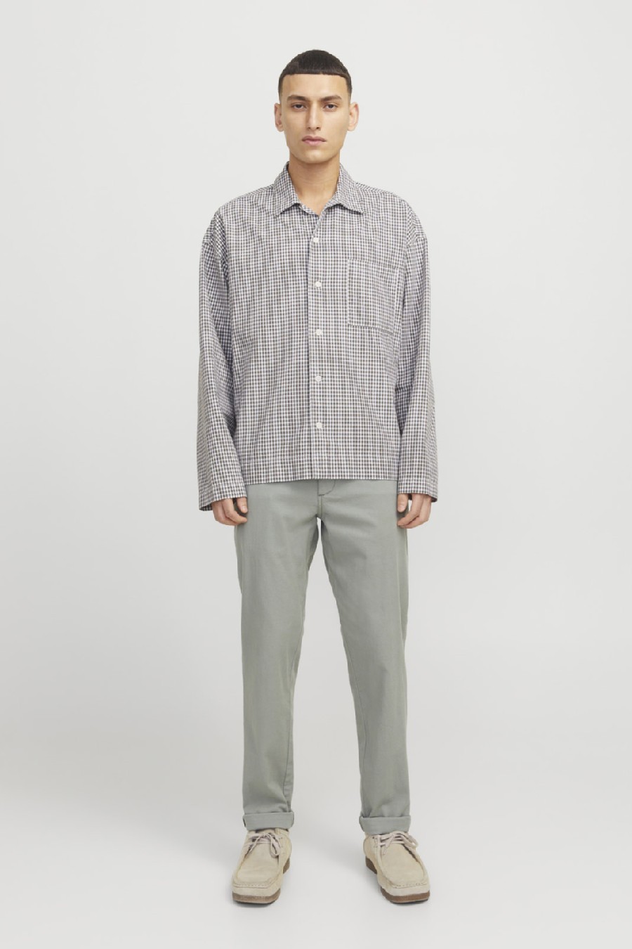 Klasiskās bikses JACK & JONES 12206198-Iceberg-Green