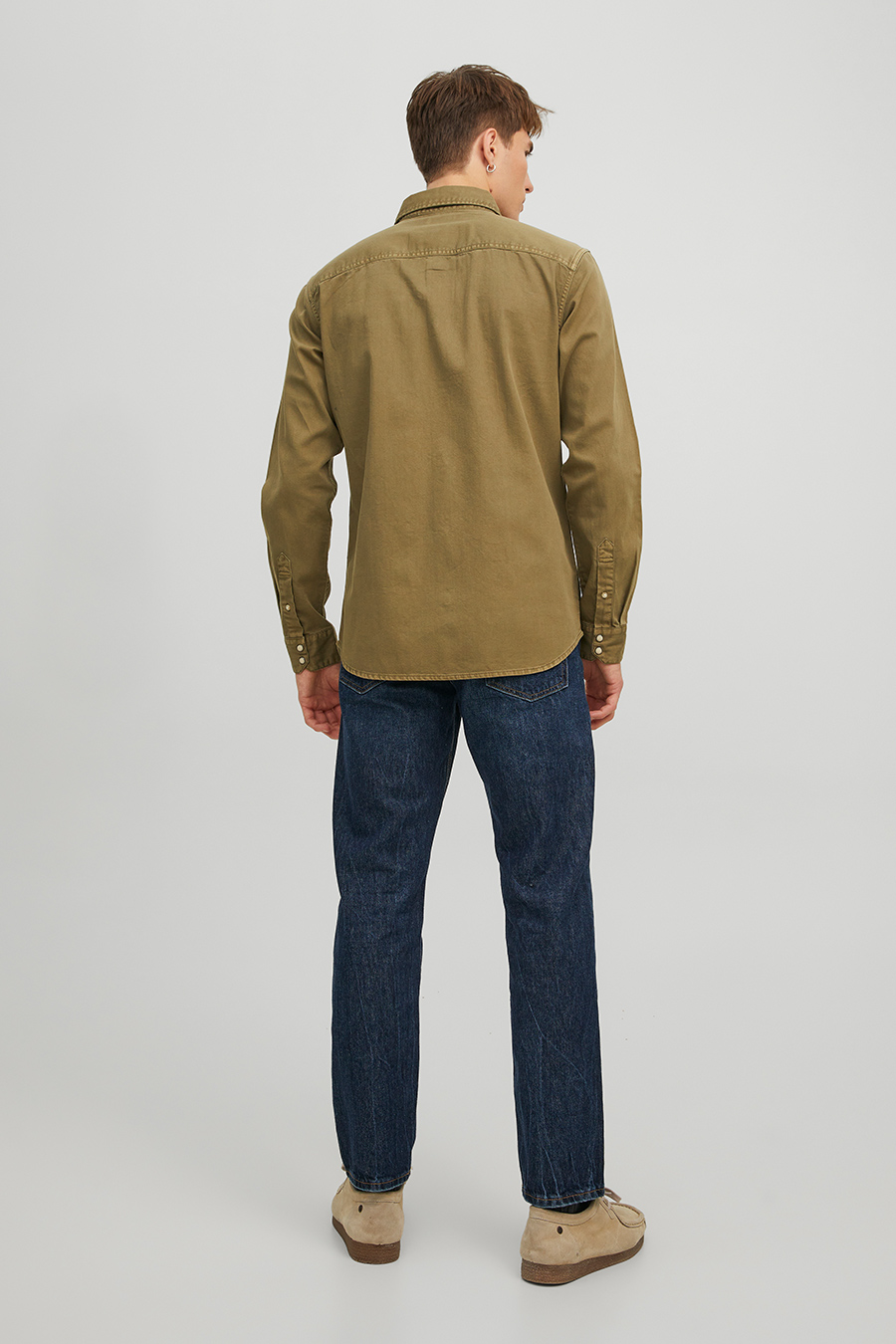 Džinsa krekls JACK & JONES 12138115-Forest-Night